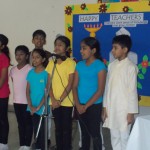 sing a group song - Teachers Day Celebration