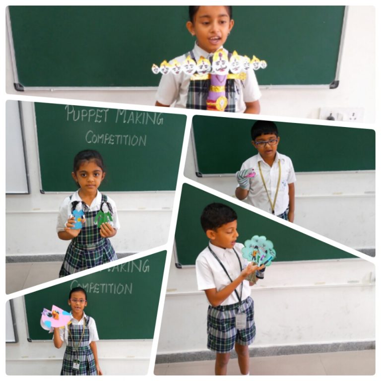 PUPPET MAKING COMPETITION FOR GRADE 2 Vydehi School