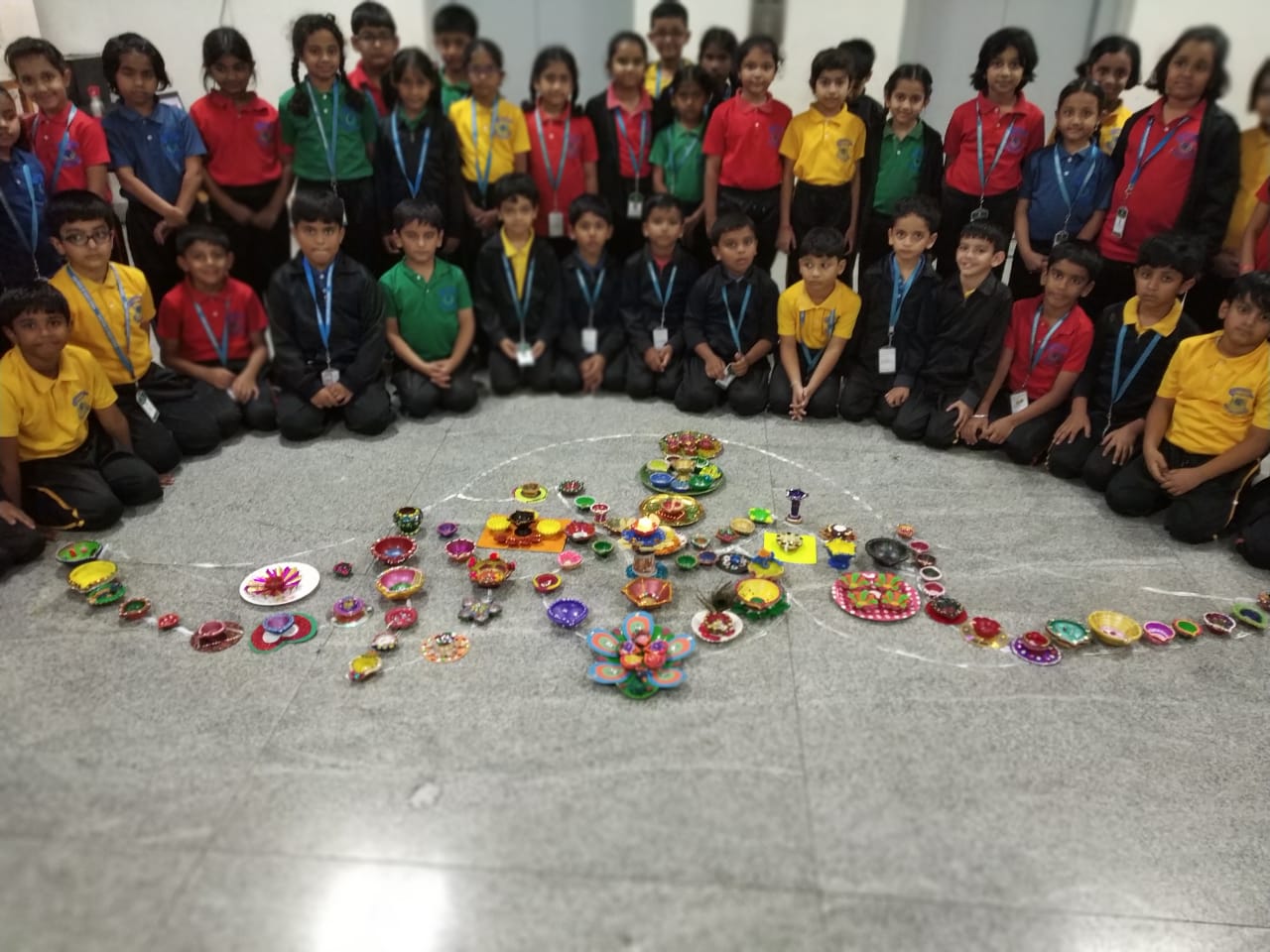 Diya decoration Intra class competition | Vydehi School